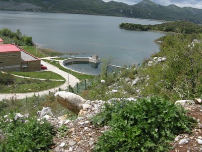 Bolje sestre intake at Skadar Lake shoreline 