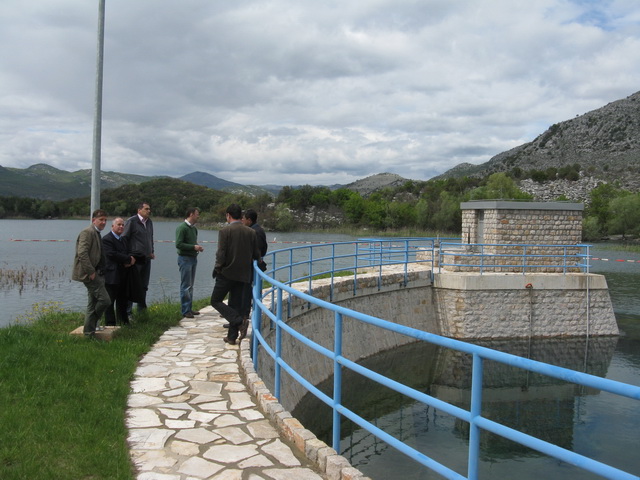 Bolje sestre intake at Skadar Lake shoreline