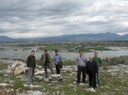 The DIKTAS Working Group 1 in the Bolje sestre intake at Skadar Lake shoreline.